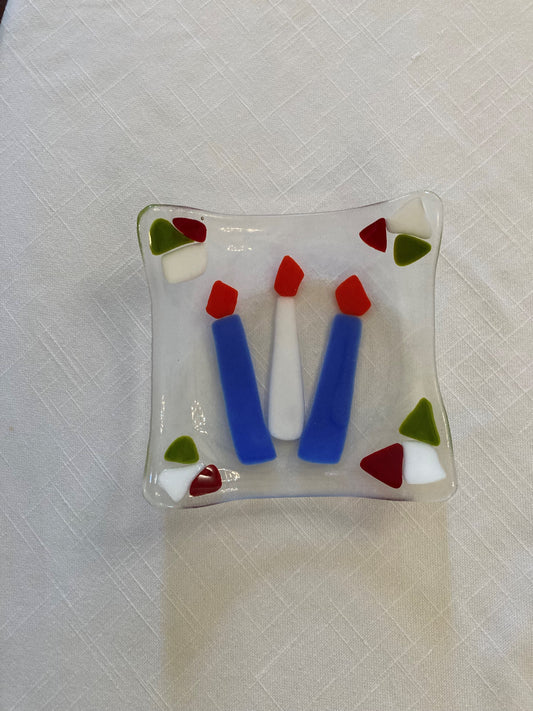 Glass Infused Candle Bowl Made by Michael W