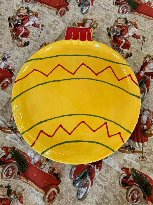 Christmas Ornament Plate Made by Jeb