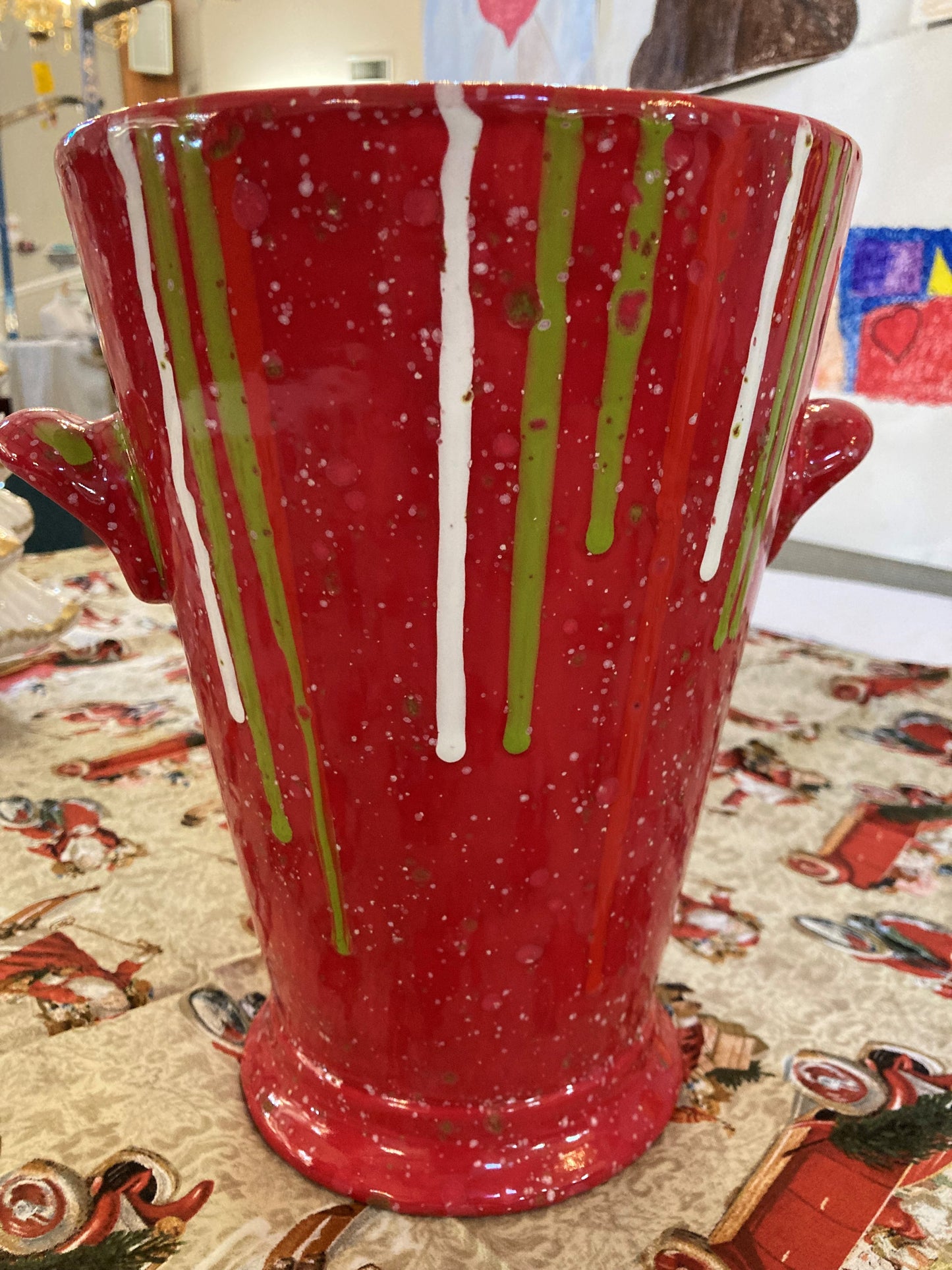 Christmas Vase Made by Adam F