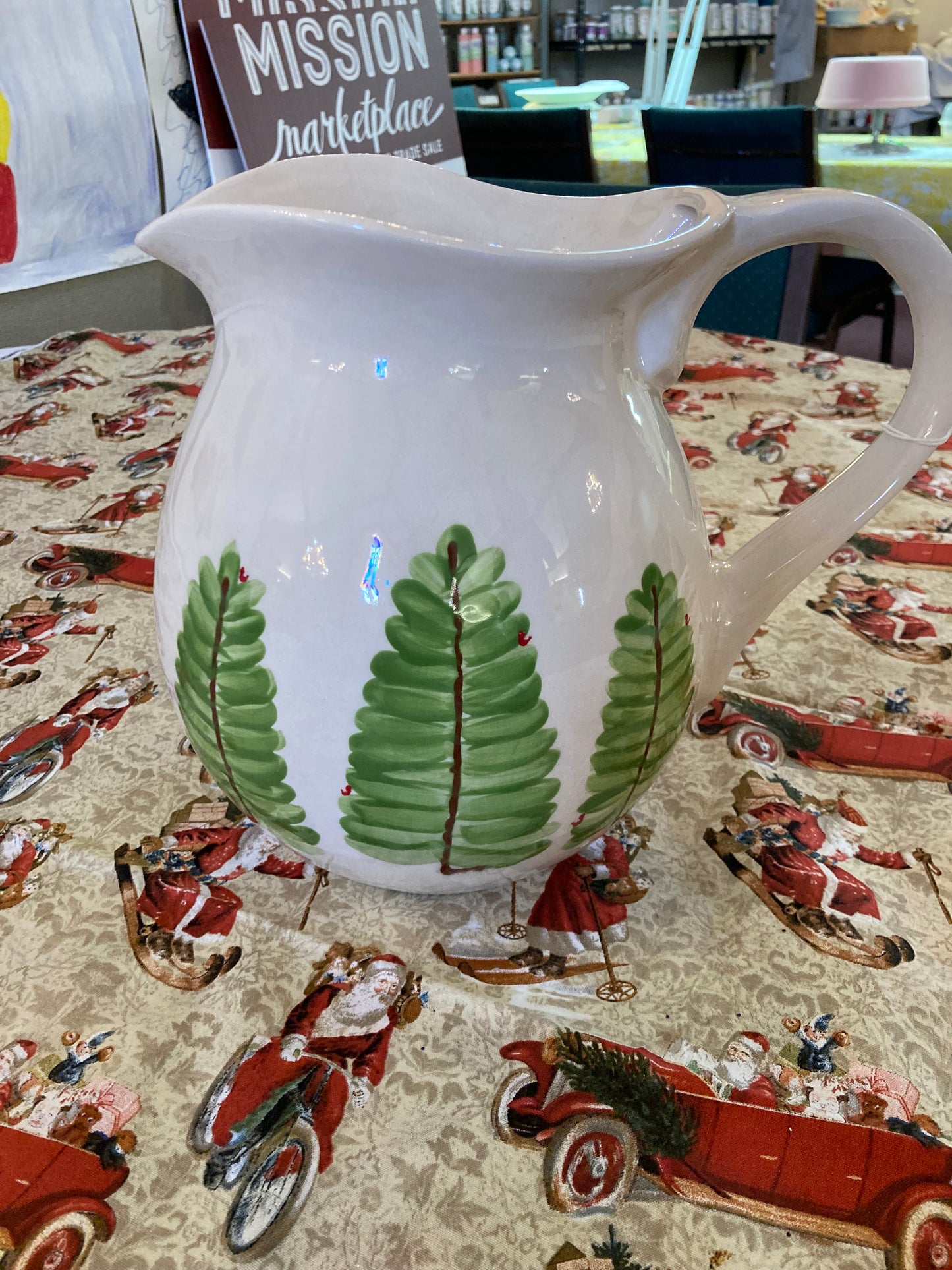 Christmas Pitcher Made by Mandy