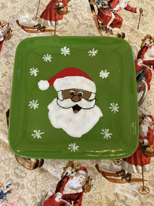 Small Santa Plate (Made by Ron) NWLA