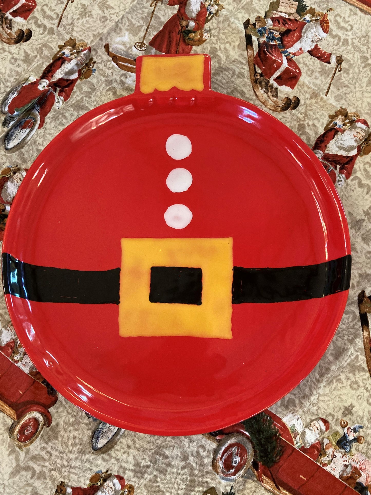 Christmas Ornament Plate Made by Annette NWLA