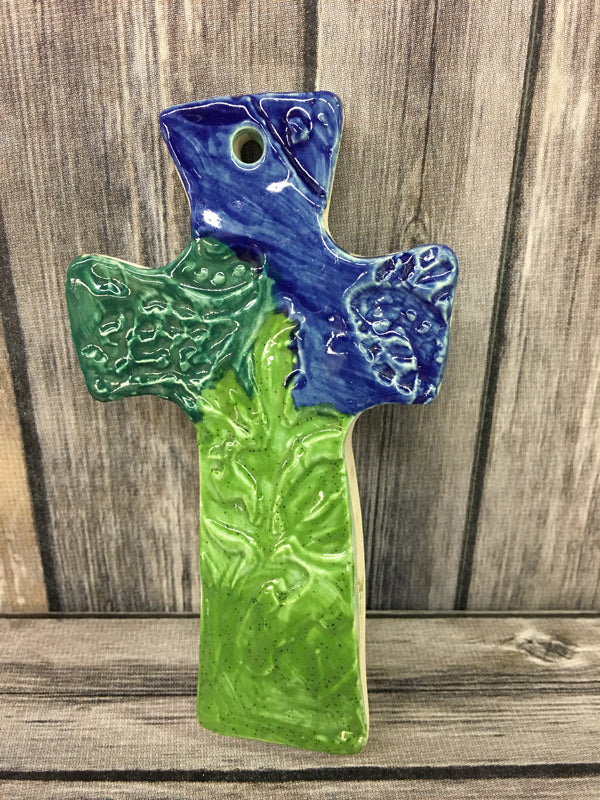Ceramic Glazed Cross NCTX
