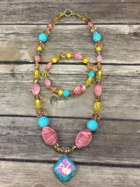 Pink & Blue Matching Set
