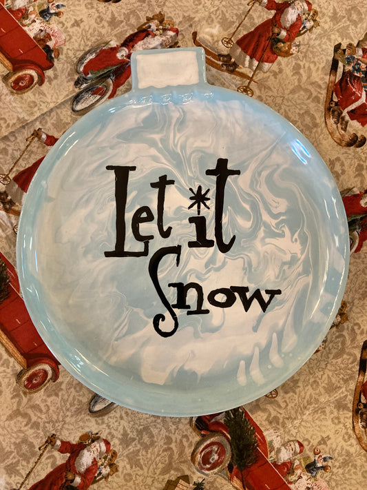 Let Is Snow Plate Made by Jarald