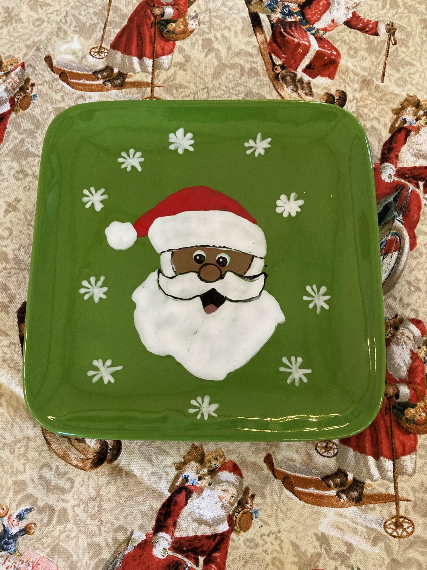 Small Santa Plate (Made by Ron) NWLA