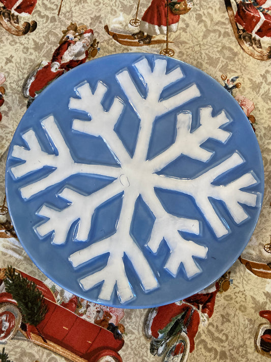 Snowflake Plate Made by Annette